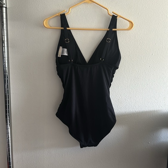 Michael kors black one piece swim suit size 6 - Picture 4 of 4